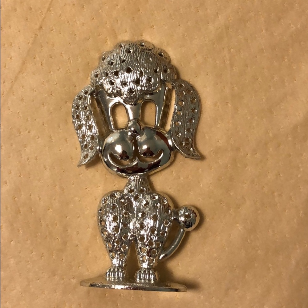 Poodle earring holder / stand, vintage design